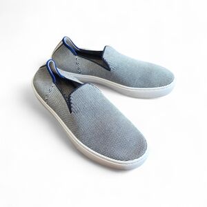Rothy's Women's 6.5 Anchor Blue Knit The Original Slip On Vegan Friendly Sneaker